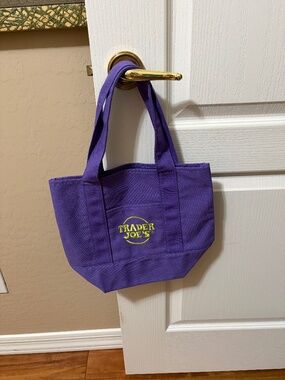 NWOT! Vintage Trader Joe's Purple Halloween Mini Tote